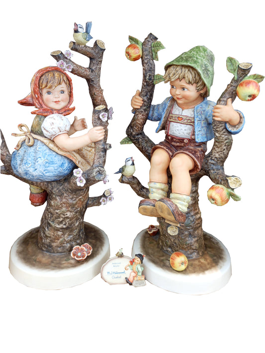 Hummel Exklusive Figuren Set – Tradition Hand Made in Germany: Apple Tree Boy & Girl | Limitierte Sammlerstücke