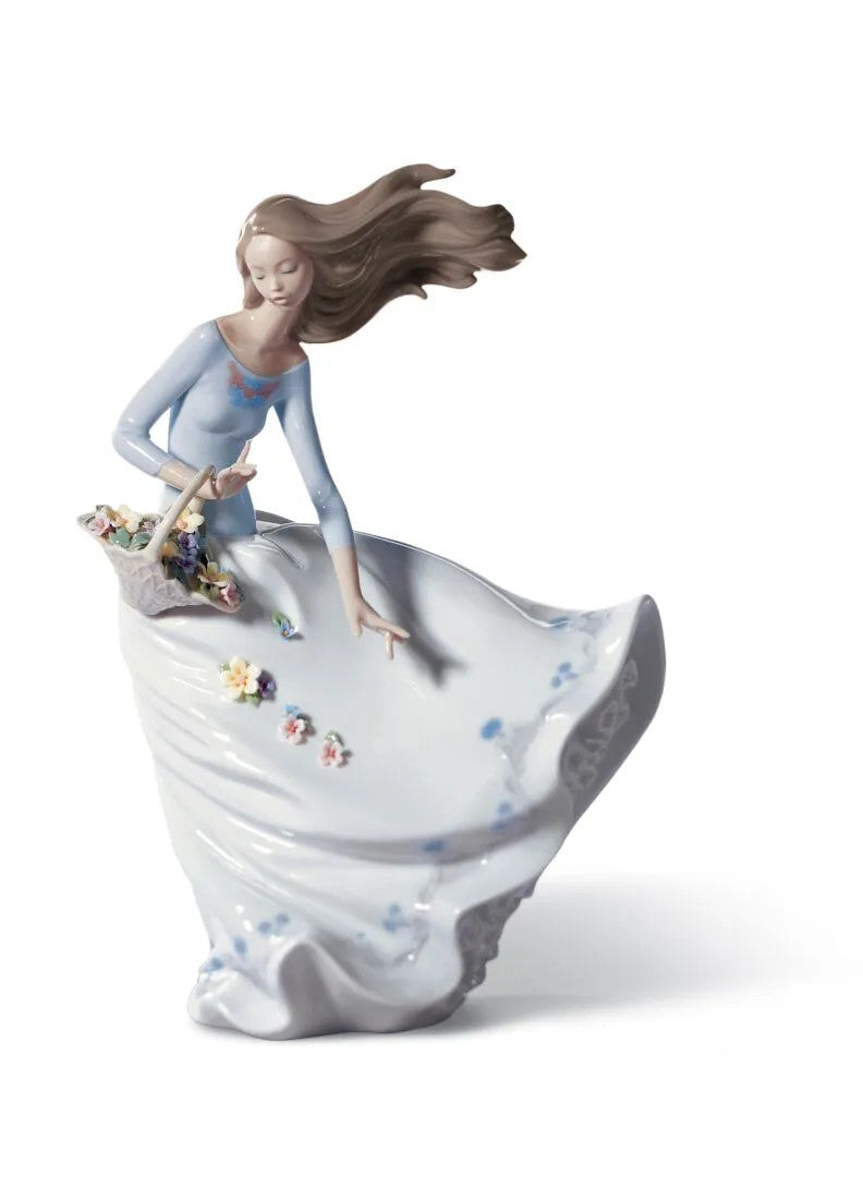 Elegante Lladró Porzellanfigur – Petals on the Wind | Exquisite Handarbeit