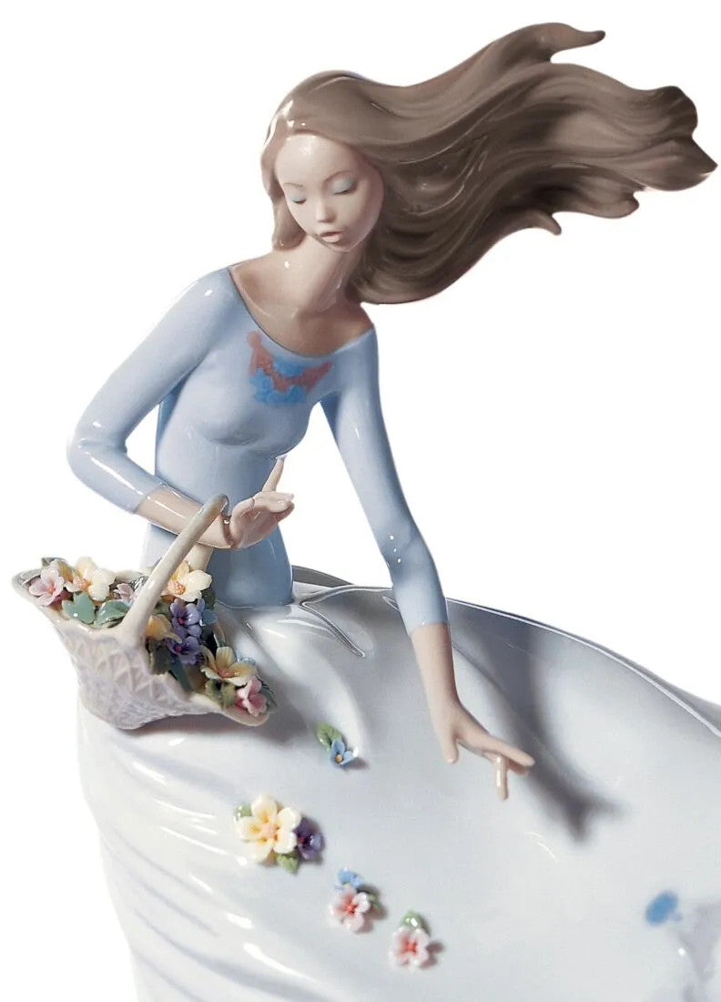 Elegante Lladró Porzellanfigur – Petals on the Wind | Exquisite Handarbeit