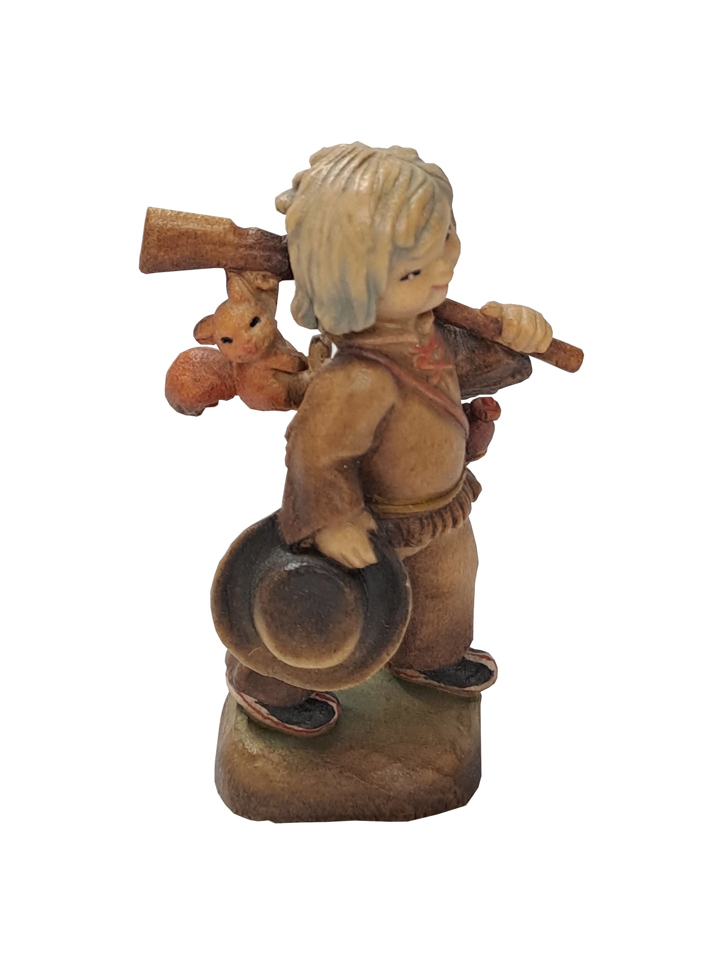 Holzfigur Tracker & Fuchs – Einzigartiges Design: Hunter with Fox online kaufen!