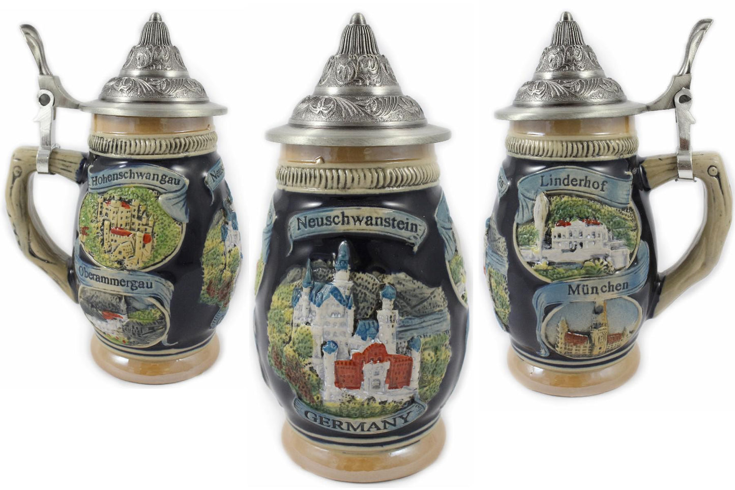 Bierkrug Schloss Neuschwanstein-Hohenschwangau-Oberammergau-Linderhof-München