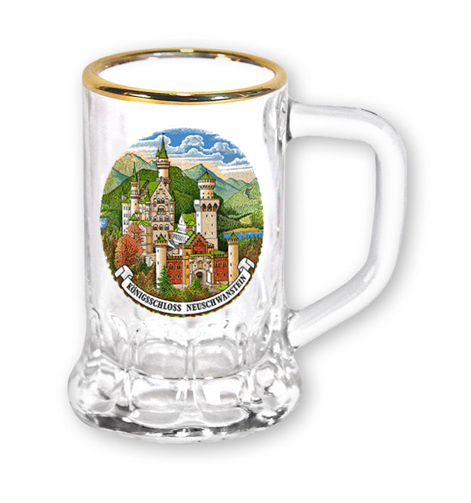 Seidelchen Hans Neuschwanstein mit Goldrand – Elegantes Glas für Feiern | Allgäu Online Shop