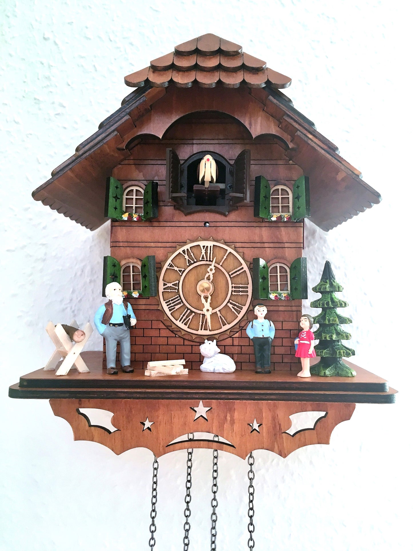 Kuckucksuhr Heidi Haus 23cm