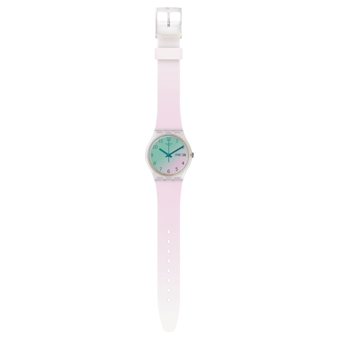 SWATCH Armbanduhr Ultrarose GE714 – Bunte Uhr für Kinder & Teenager