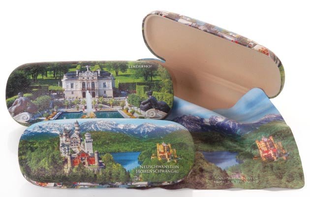 Brillenetui Schloss Neuschwanstein und Hohenschwangau – Stilvoll & Schutz für deine Brille