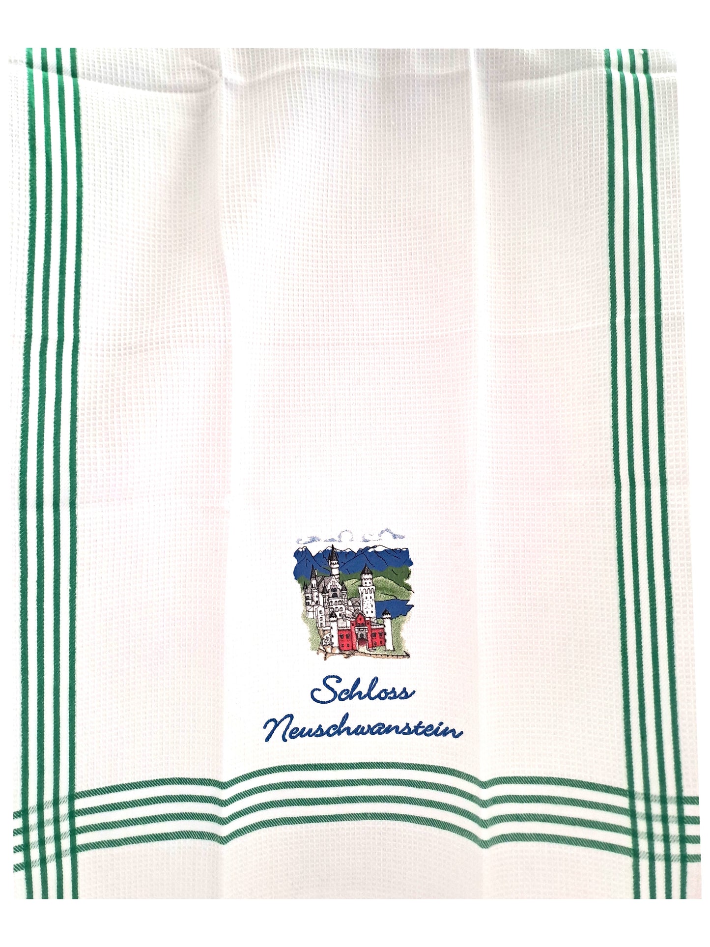Geschirrtuch Schloss Neuschwanstein Grün