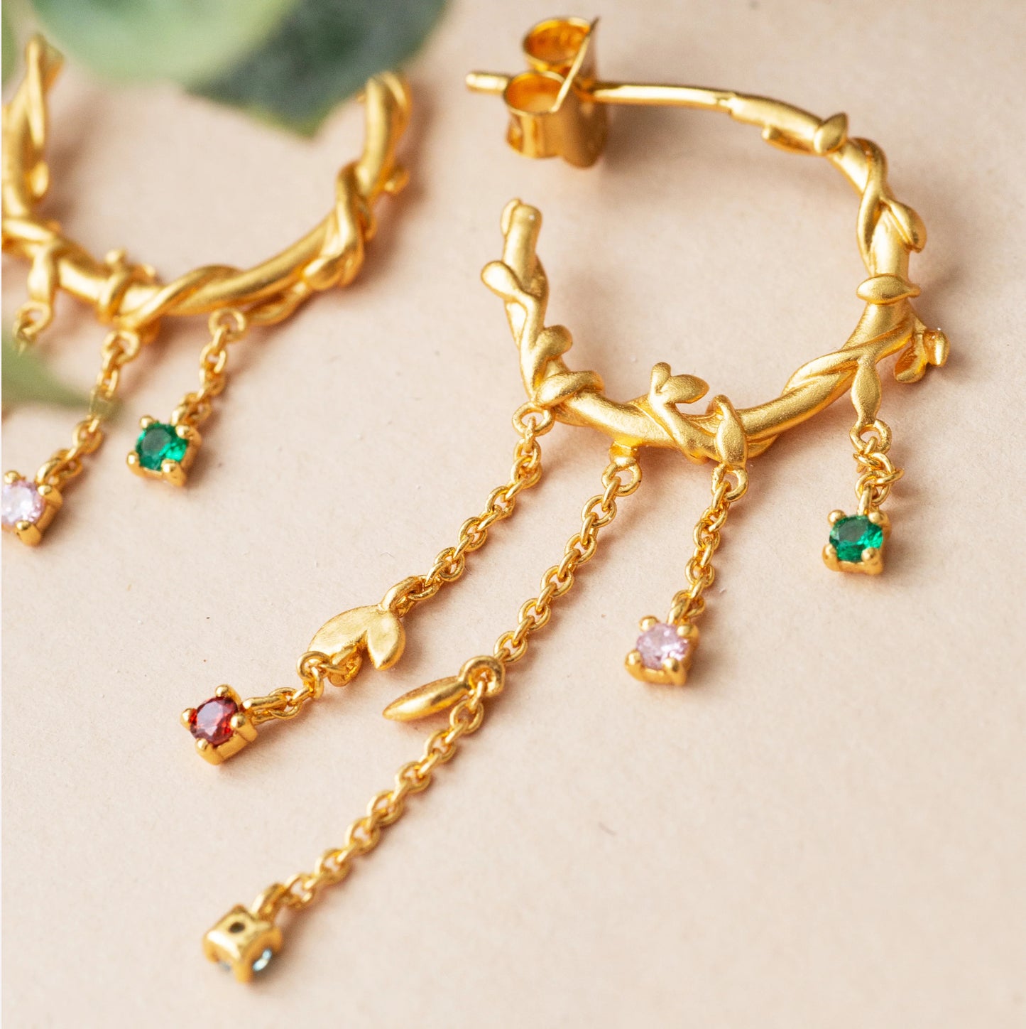 byBiehl Ohrring Jungle Ivy Hoops mini colors