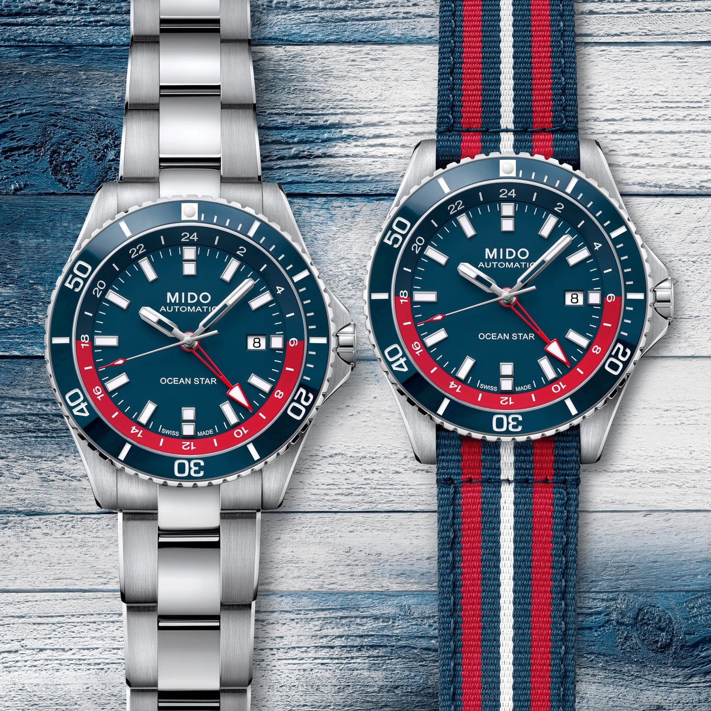 MIDO Ocean Star Captain GMT M026.629.11.041.00 – Sportliche Taucheruhr mit GMT-Funktion und Automatikwerk