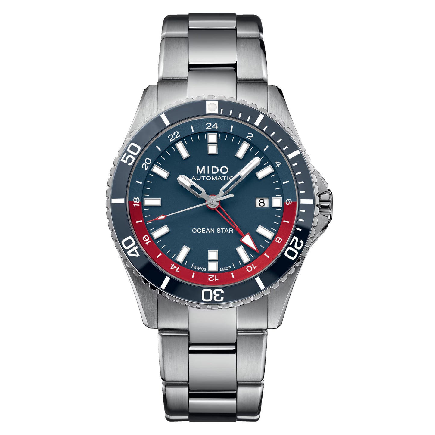 MIDO Ocean Star Captain GMT M026.629.11.041.00 – Sportliche Taucheruhr mit GMT-Funktion und Automatikwerk