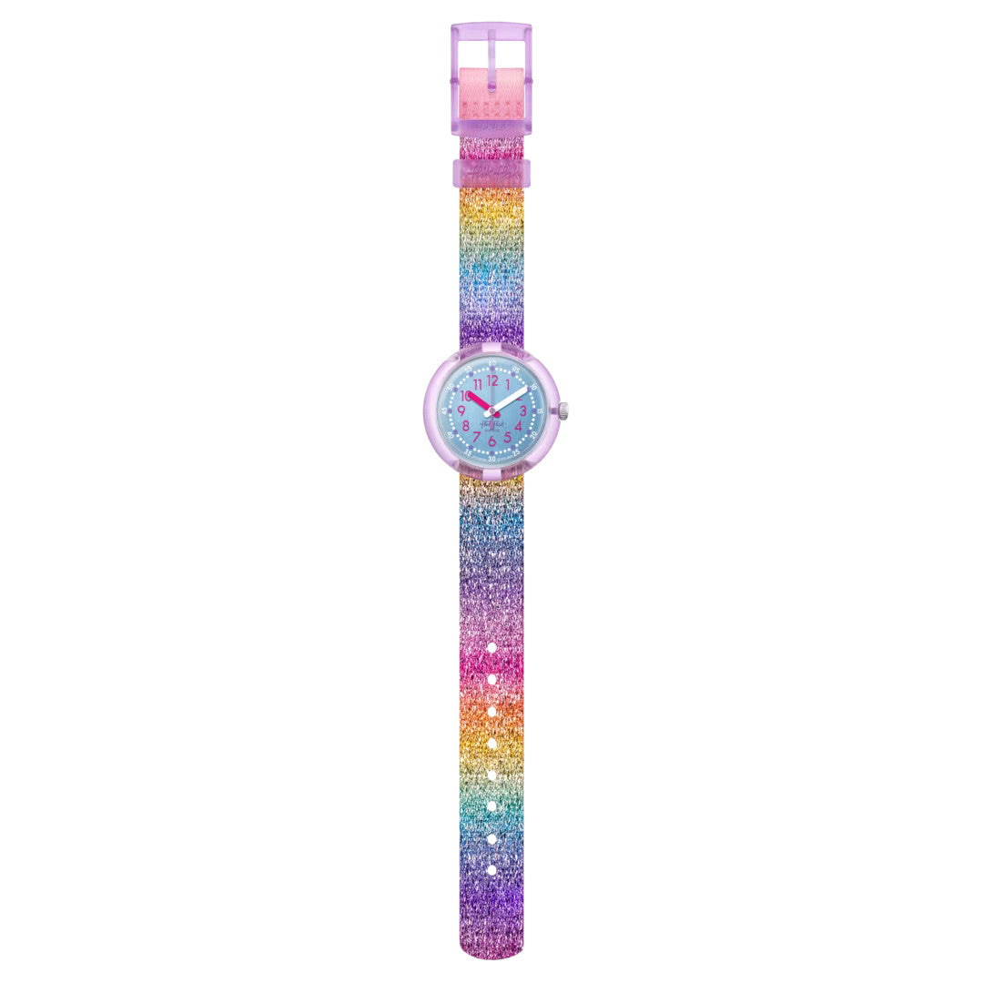 Flik Flak Kinderuhr Shine in Rainbow FPNP128 – Bunte Lernuhr für Mädchen & Jungen online kaufen