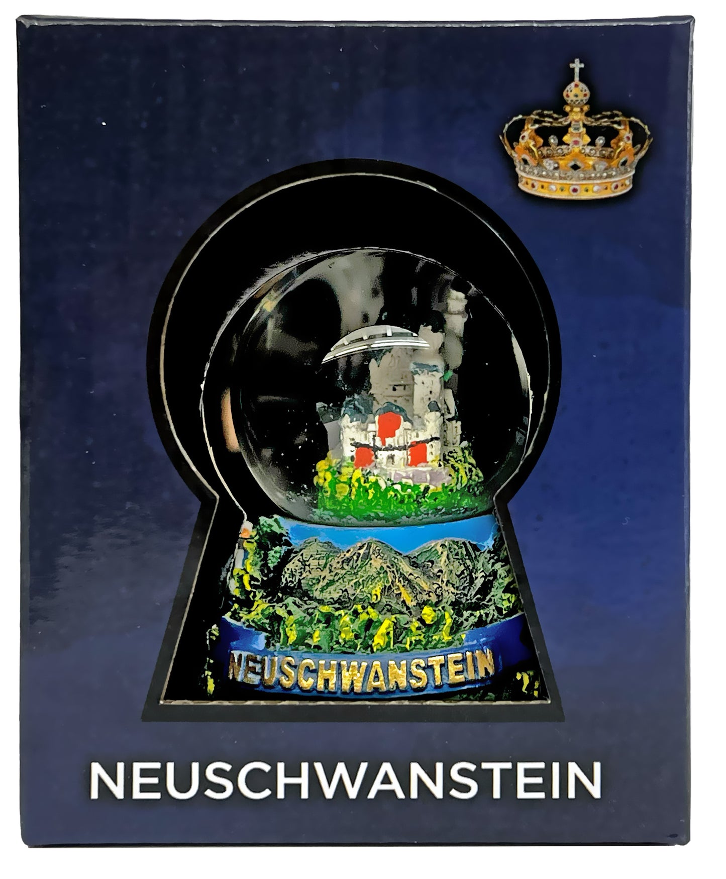 Romantische Schneekugel Schloss Neuschwanstein 55mm – Märchenhaftes Souvenir aus Bayern
