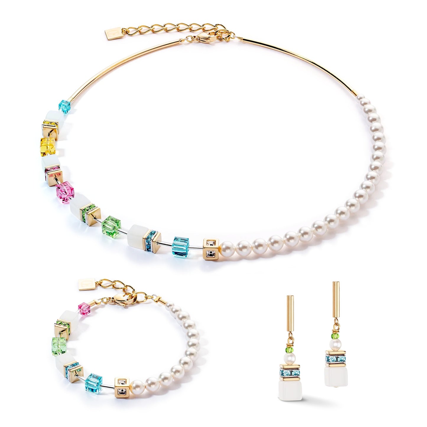 COEUR DE LION Ohrstecker Multicolor Fusion Pearls