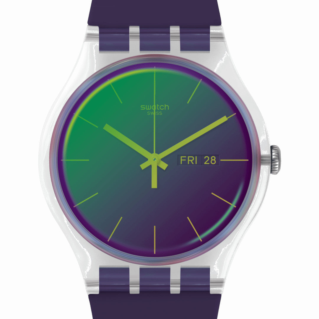 SWATCH Armbanduhr Polapurple SO29K703 – Farbiger Stil für deinen Look | Jetzt entdecken!