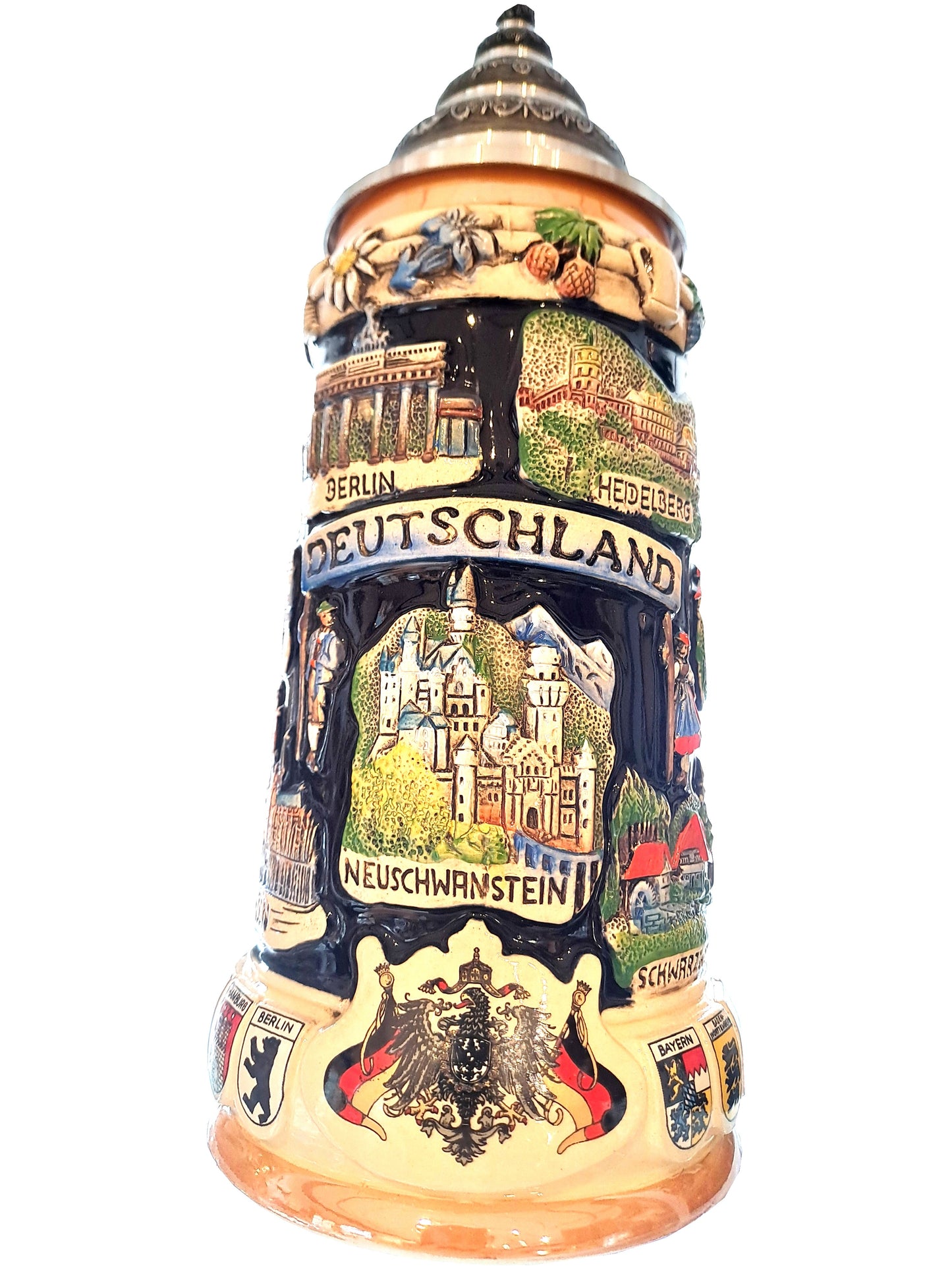 KING Bierkrug Deutschland und Schloss Neuschwanstein