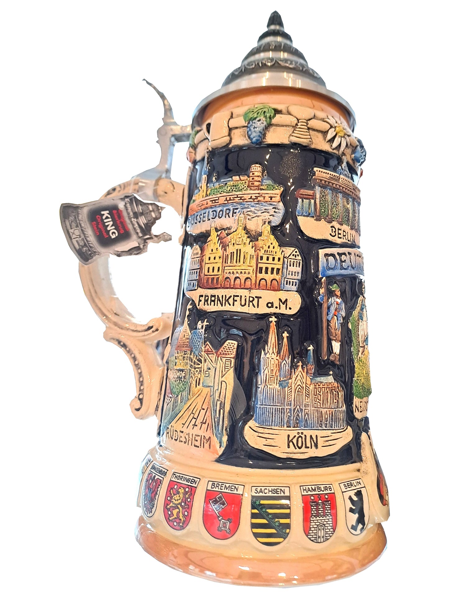 KING Bierkrug Deutschland und Schloss Neuschwanstein