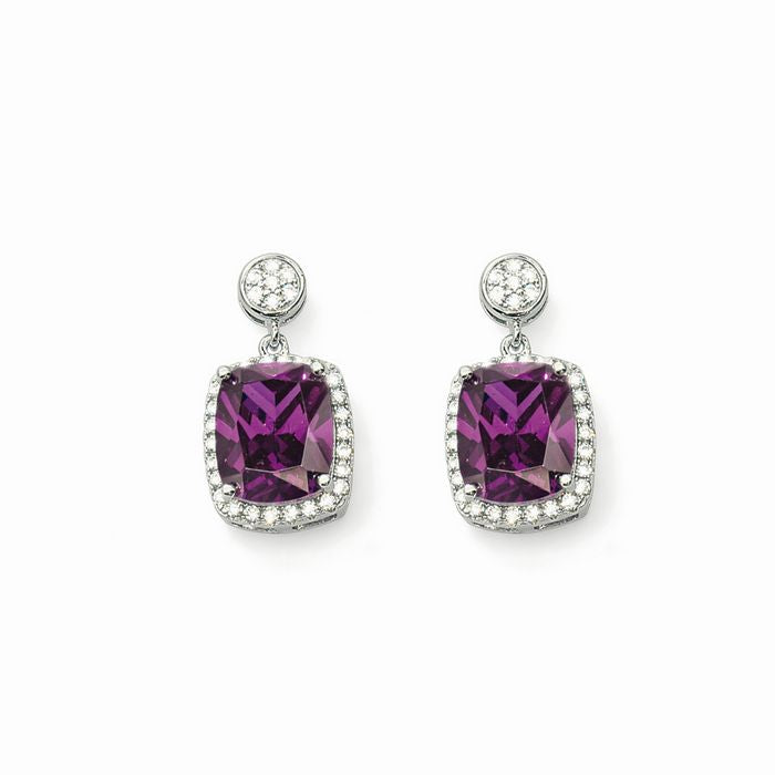 Oliver Weber Ohrring Royal Violett – Eleganter Schmuck mit Swarovski-Kristallen