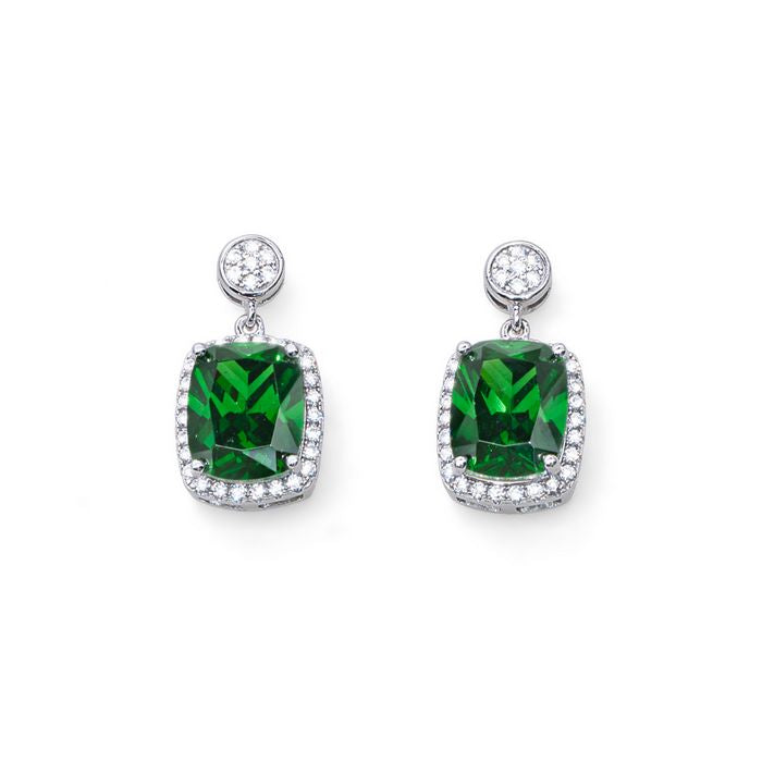Oliver Weber Ohrring Royal Grün – Eleganter Schmuck mit Swarovski-Kristallen