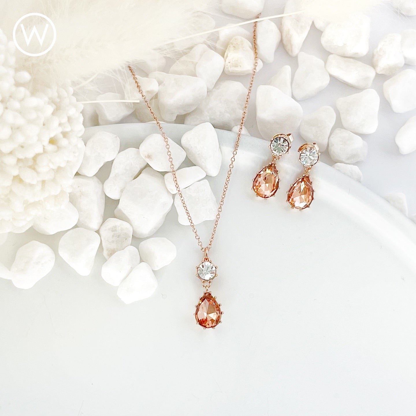 Oliver Weber Earring Aura Rose