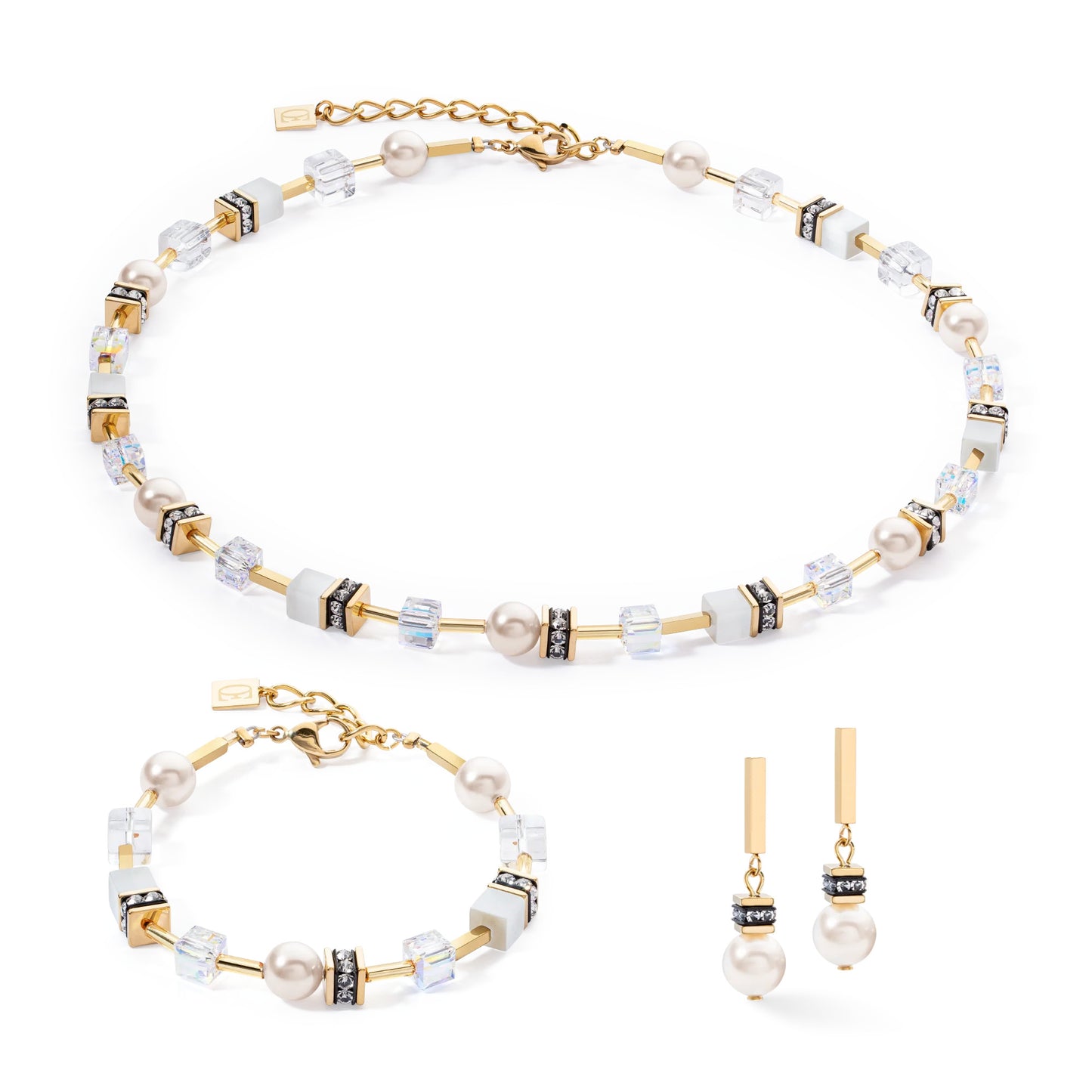 COEUR DE LION Armband Weiß-Gold Iconic Pearl Mix – Exklusiver Fashion Schmuck jetzt online kaufen