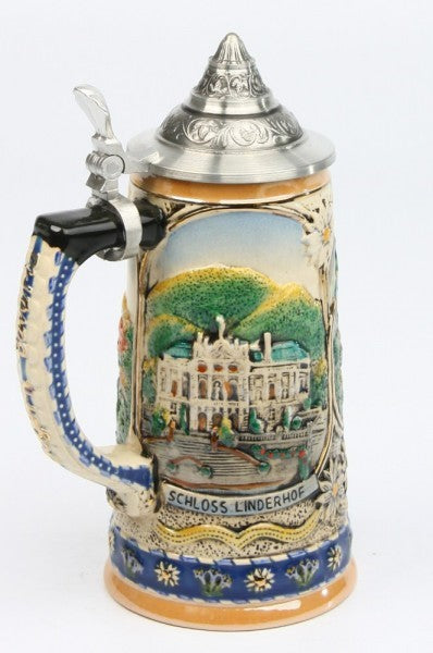 Panorama Krug 250 ml – Buntes Schloss Neuschwanstein Motiv Detailreich Traditionell