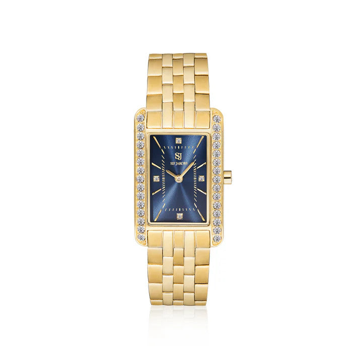 Sif Jakobs Fashion Armbanduhr vergoldet mit blauem Zifferblatt – Elegantes Design online entdecken