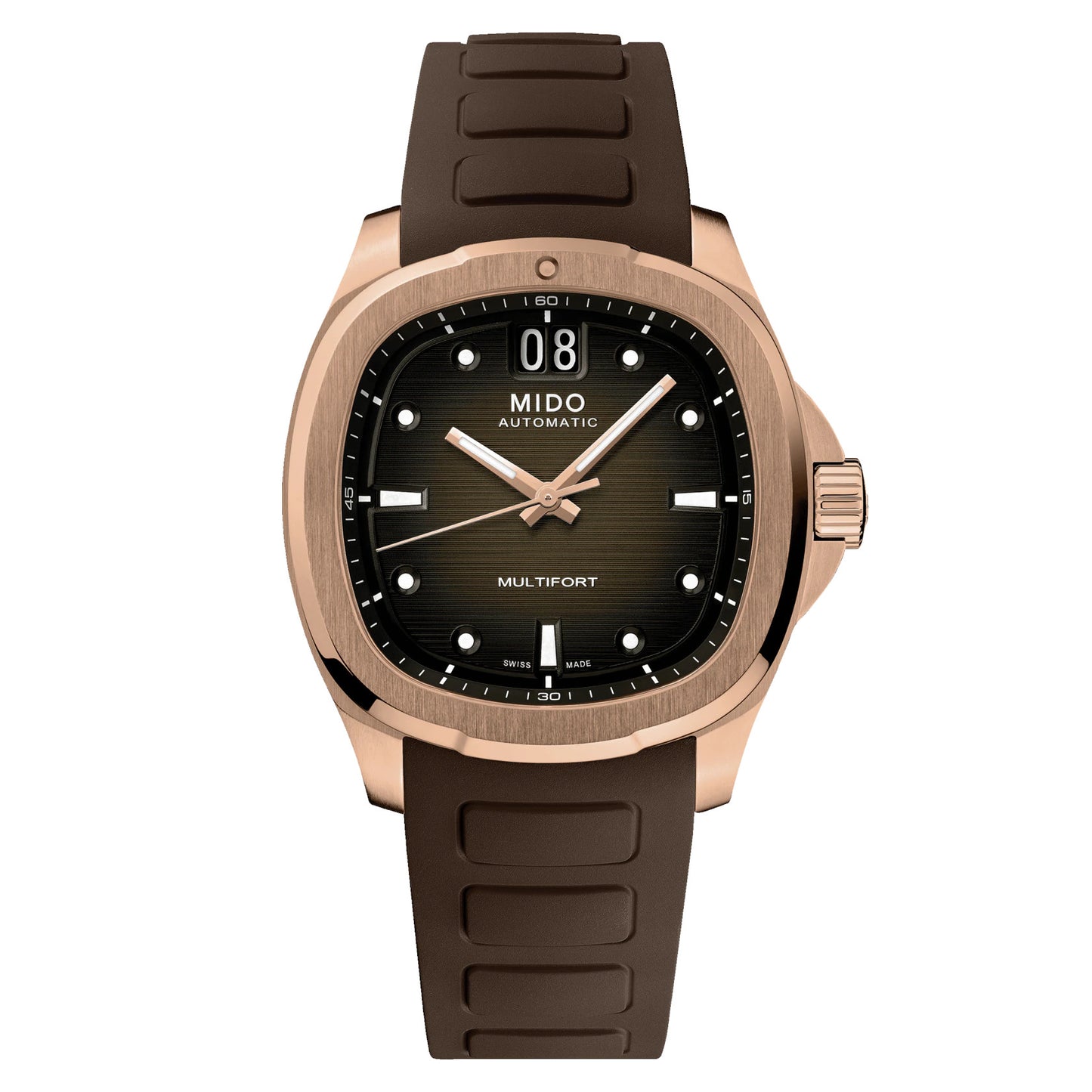 MIDO Armbanduhr Multifort Brown M0495263729100