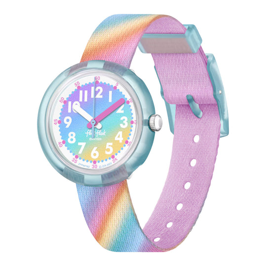Flik Flak Liquid Rainbow FPNP152 – Kinderuhr mit buntem Zifferblatt online kaufen