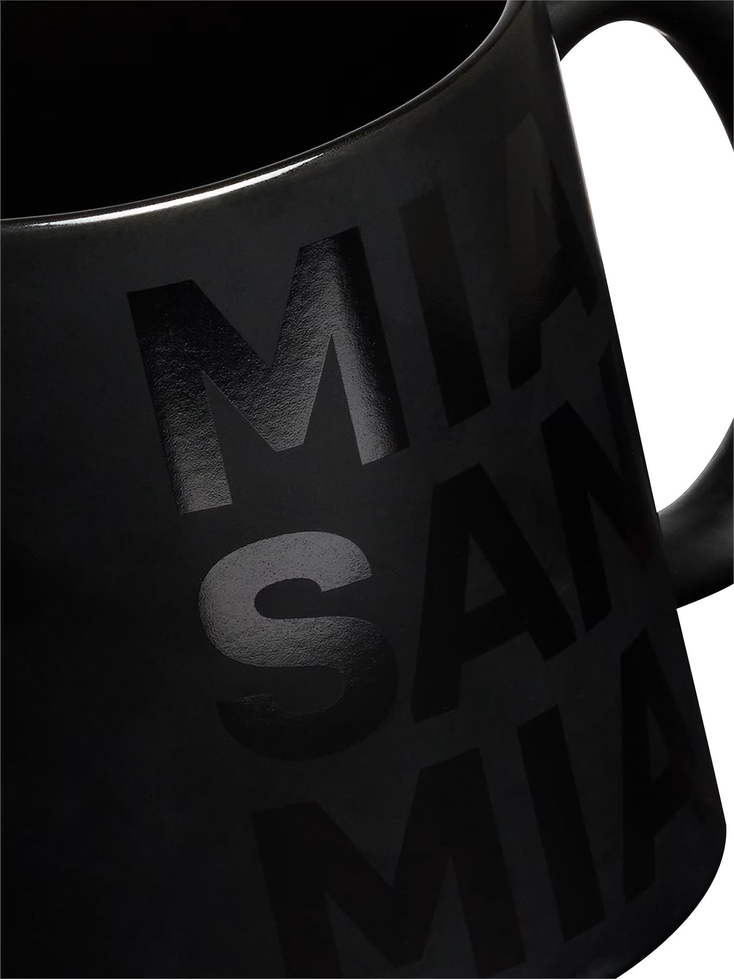 FC Bayern Tasse Logo Schwarz Mia san mia 300ml – Offizieller Fanartikel