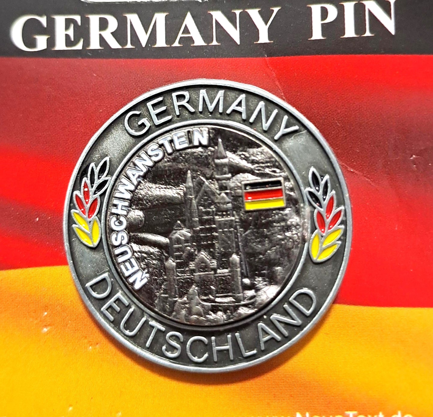 Pin Deutschland Schloss Neuschwanstein – Rund, Metall, Souvenir Bayern online kaufen