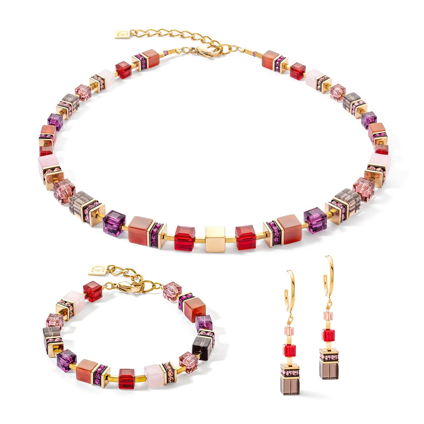 COEUR DE LION Collier Statement Rot-Gold – Highlight Halskette für besondere Anlässe