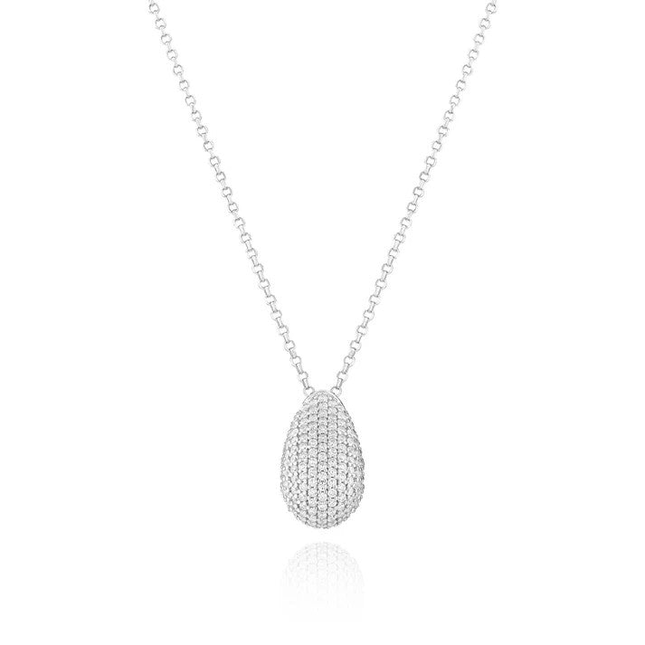 Sif Jakobs Halskette aus 925 Sterlingsilber – Rhodiniert, poliert & weiße Zirkonia | Allgäu Online Shop
