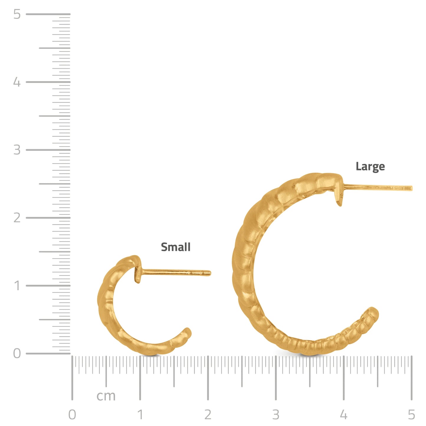 byBiehl Ohrringe Dunes Hoop Large Gold – Moderner Schmuck für einen luxuriösen Auftritt