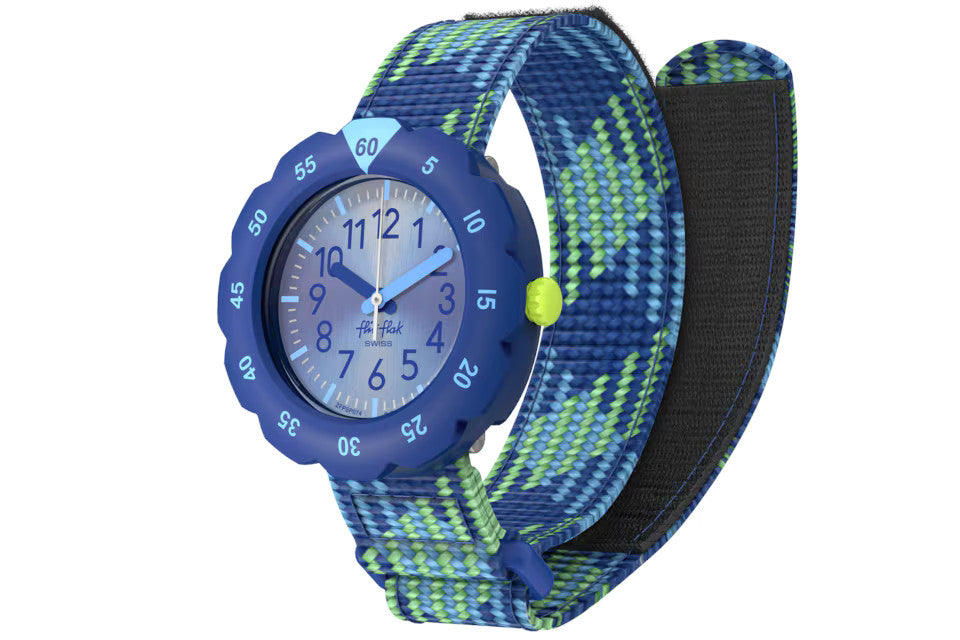 Flik Flak Kinder Armbanduhr Loop in Blue FPSP074 – Farbenfroh und Strapazierfähig