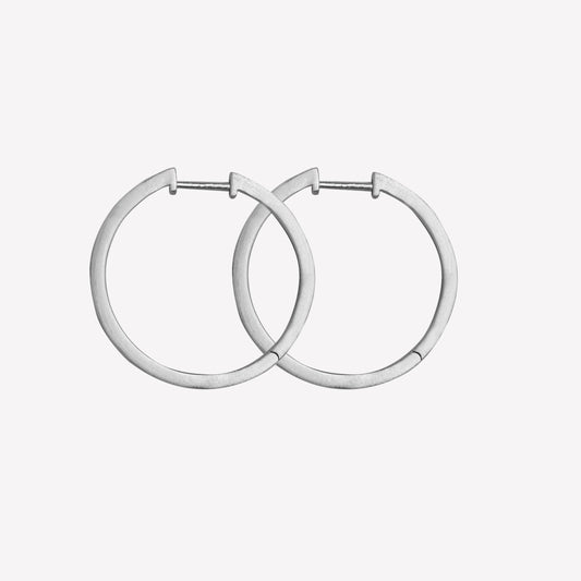 byBiehl Ohrringe Grace Hoop Silber Large - Elegante & Klassische Accessoires für jeden Anlass