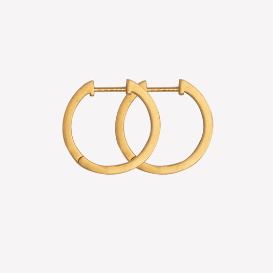 byBiehl Ohrringe Grace Hoop Gold Medium - Elegante & Klassische Accessoires für jeden Anlass