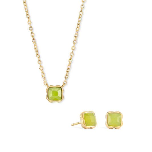 Coeur de Lion Lapis Lazuli (September) Birthstone-Schmuckset – Halskette & Ohrringe