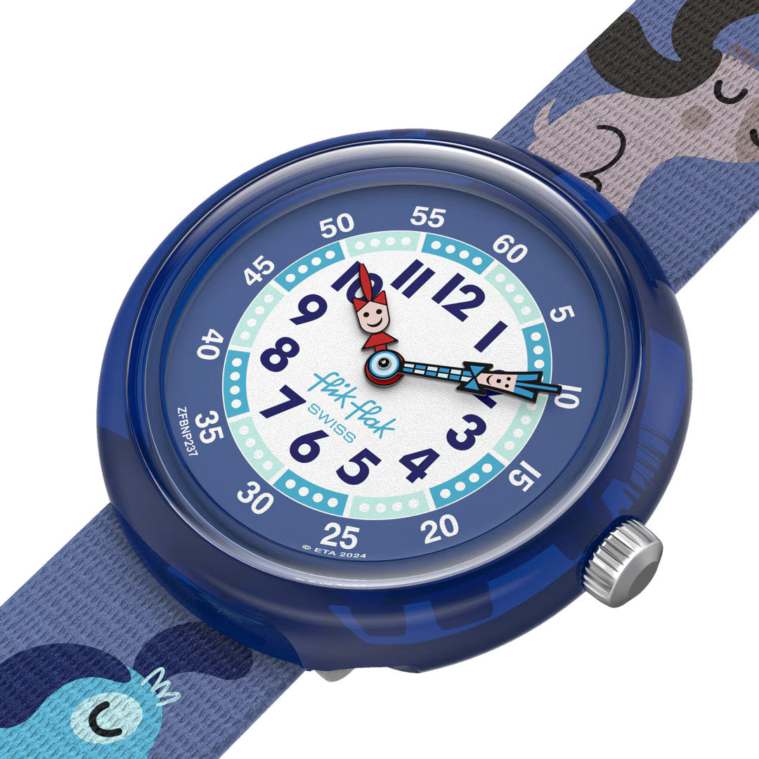 Flik Flak Kinder Armbanduhr CUTIE PUPPY FBNP237 – Farbenfrohes Design für Kinder
