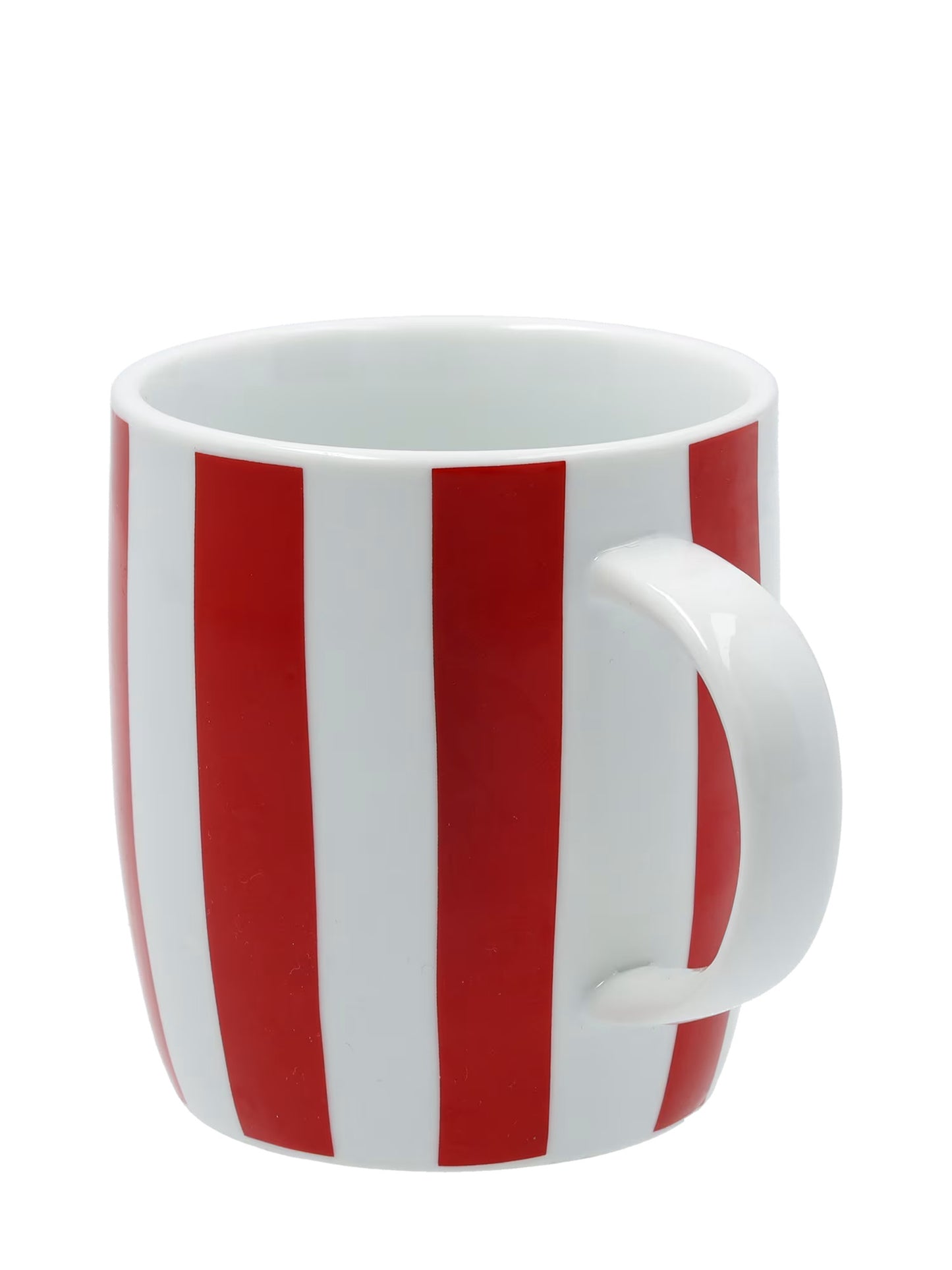 FC Bayern Tasse Rot Streifen mit Logo 300ml – Offizieller Fanartikel