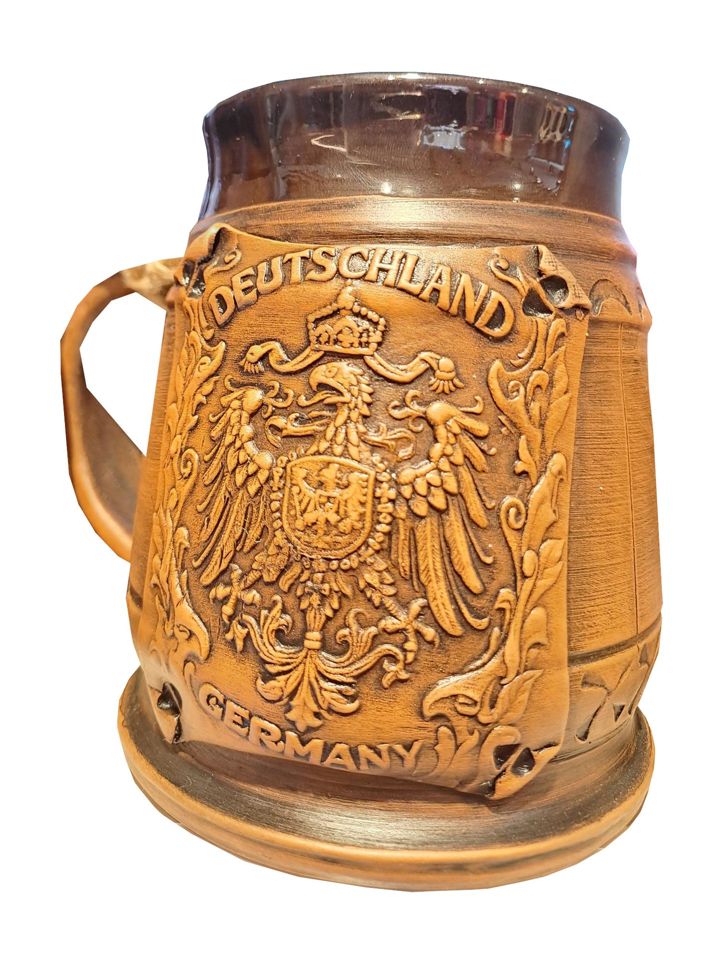Keramikkrug mit Motiv Deutschland 500ml – Handgefertigtes Bayern-Souvenir mit königlichem Design