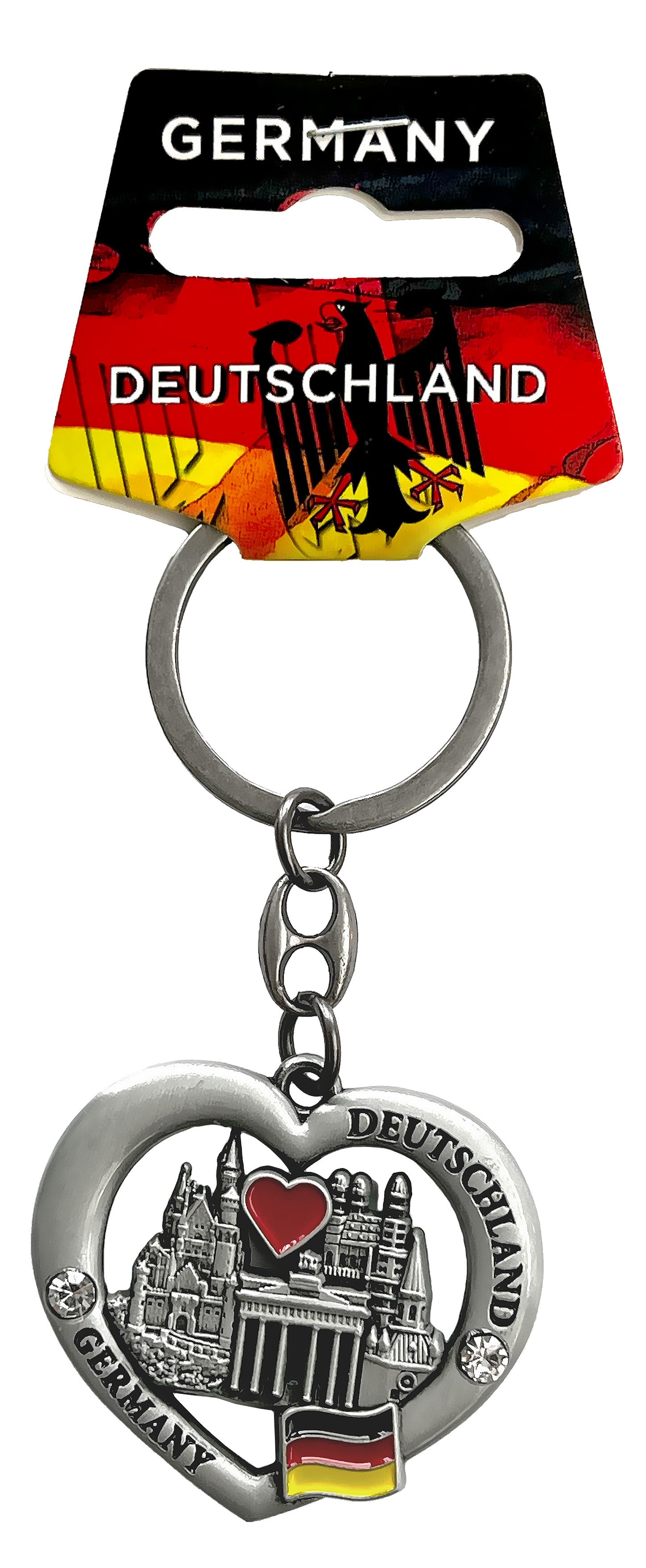 Schlüsselanhänger „I LOVE Germany and Castle Neuschwanstein“ – Praktisches Souvenir & Geschenk