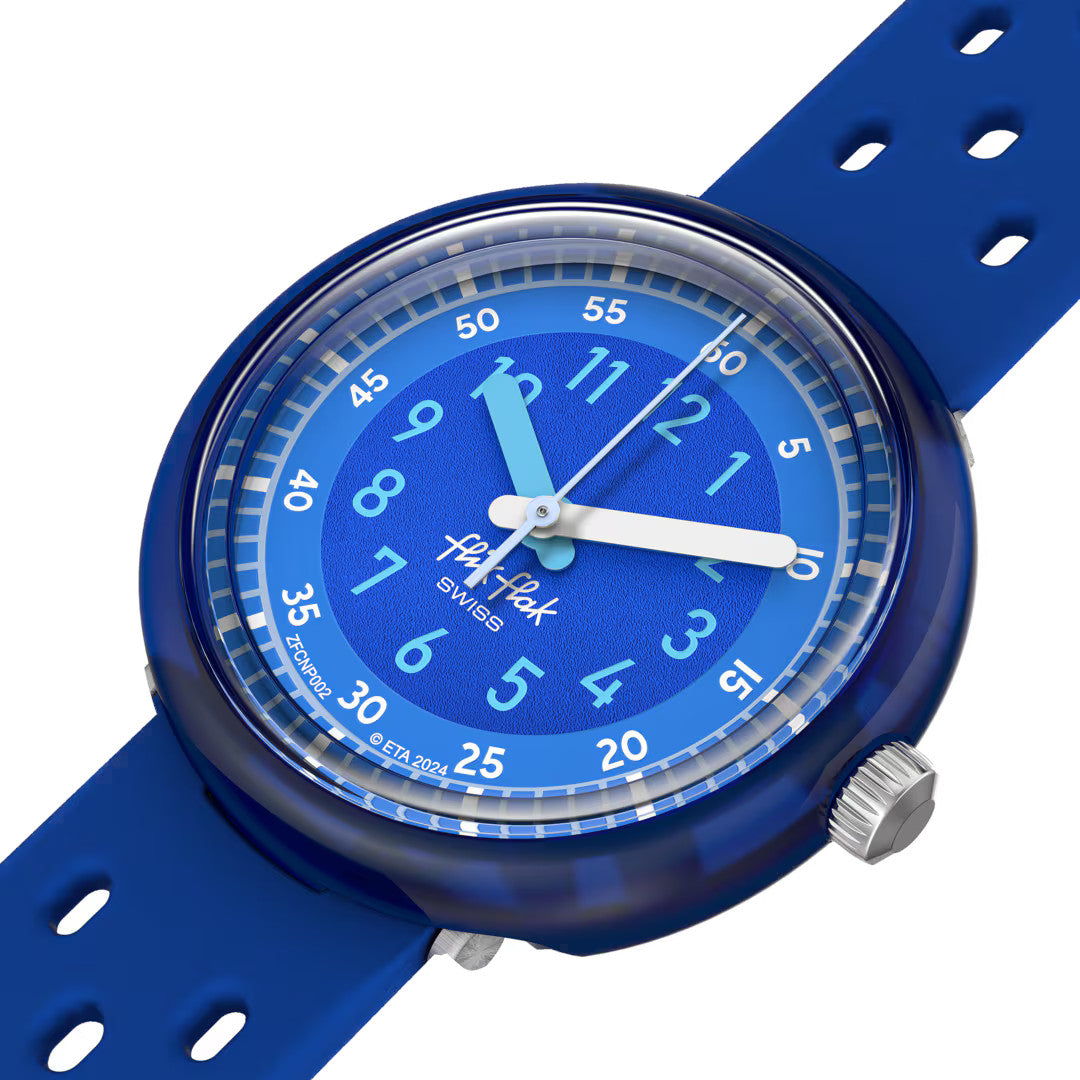 Flik Flak Kinderuhr FIZZ IN BLUE FCNP002 buntem Design | Jetzt bei Allgäu Shopping online kaufen