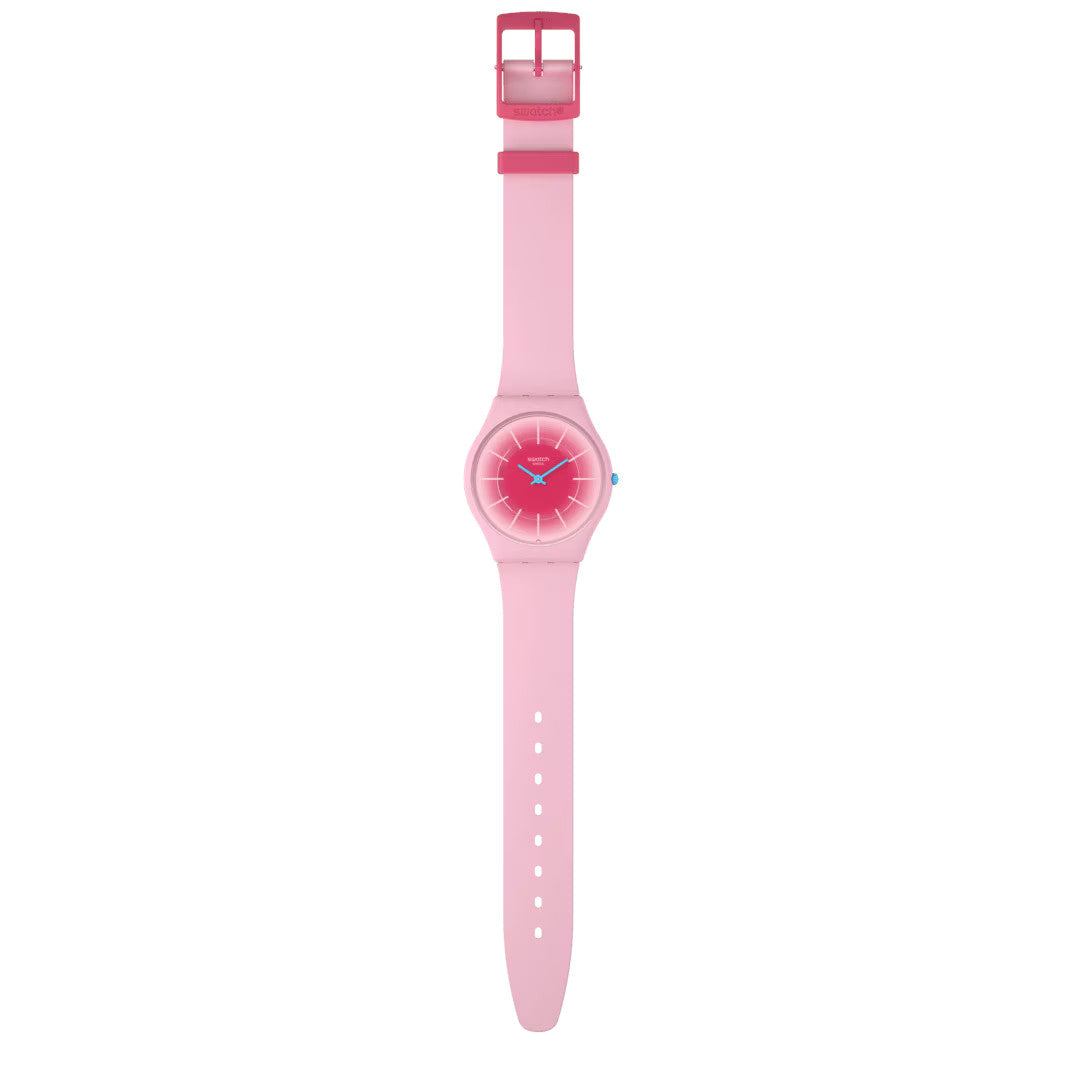 SWATCH Armbanduhr Radiantly Pink SS08P110 für Kinder, Jugendliche und Erwachsene