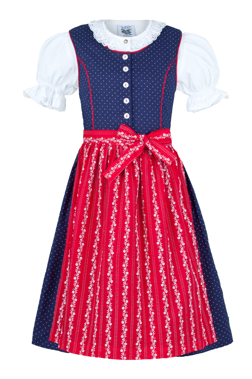Dirndl Marine Bayerische Tracht für Kinder und Teenager