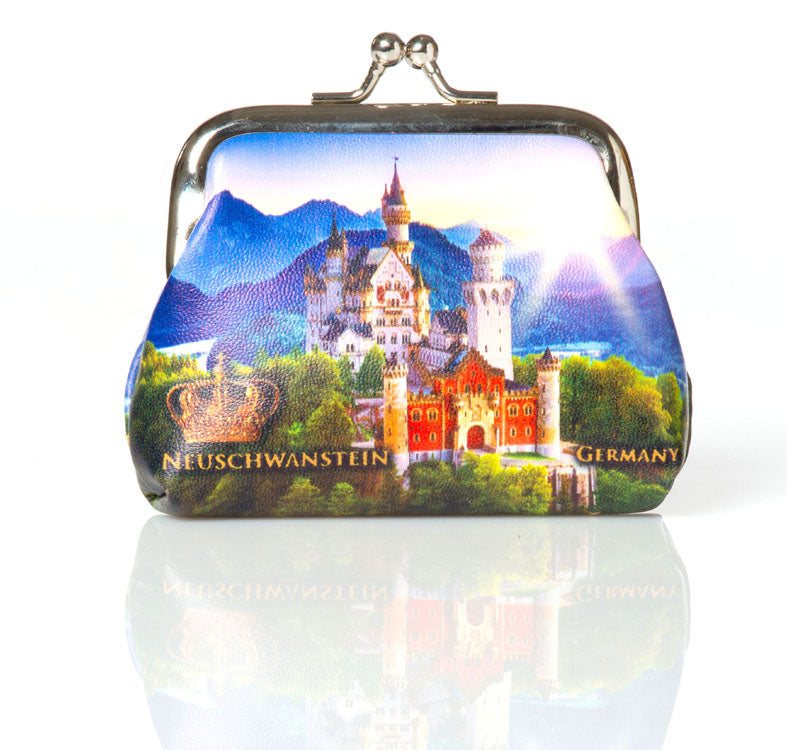 Schloss Neuschwanstein Geldbörse – Edles Münzetui für Kleingeld & Souvenir