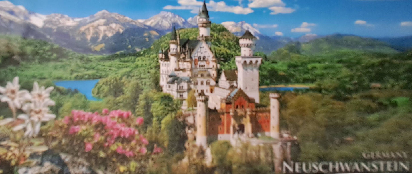 Magnet Schloss Neuschwanstein – Souvenir mit Berg- & Seeblick aus Germany