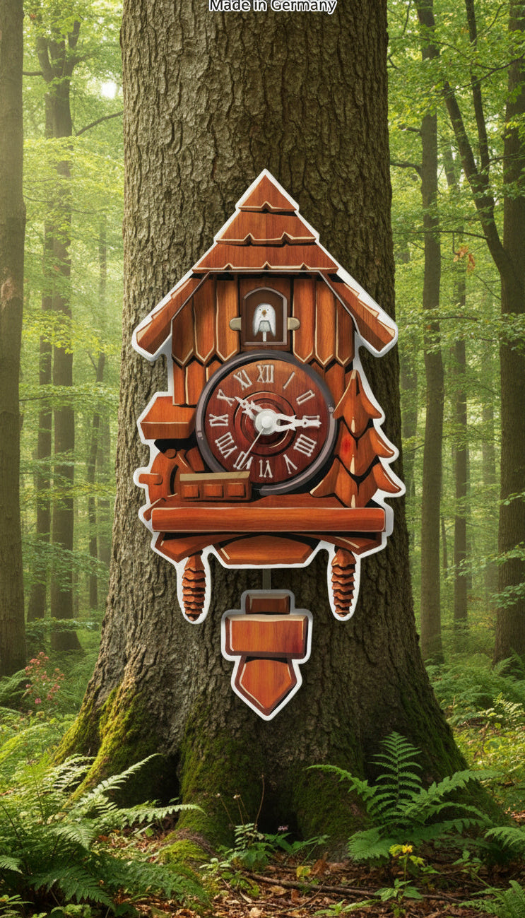 Mini Pappe Kuckucksuhr Michelbach DIY – Wahl zwischen Standard-, Pendel- oder Schlagwerk