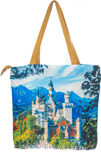 Shoppingtasche Schloss Neuschwanstein – Wasserabweisend, Stilvoll & Praktisch mit bayerischem Charme