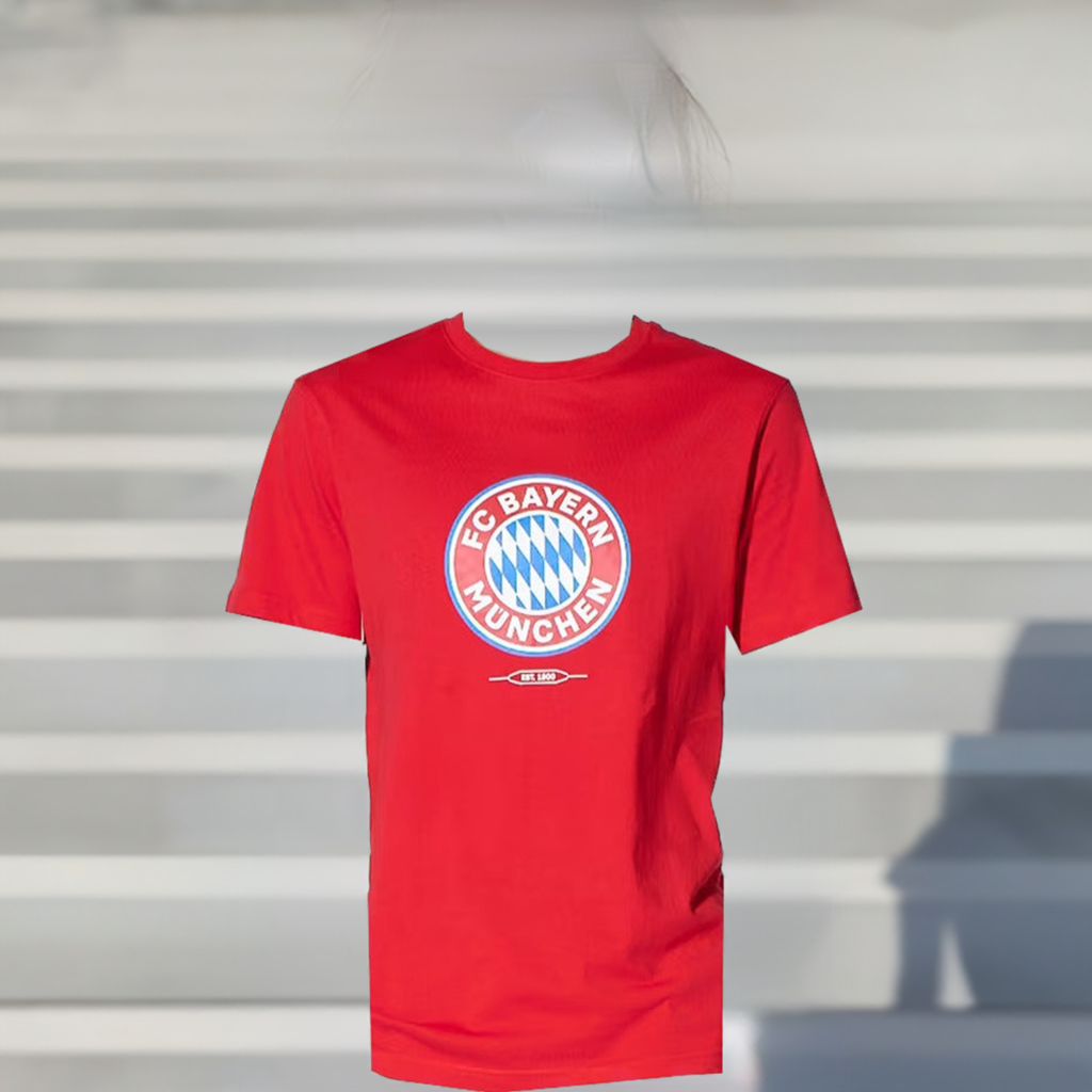 FC Bayern T-Shirt Essential Rot – Offizielles FCB Basic Shirt | Allgäu Shopping