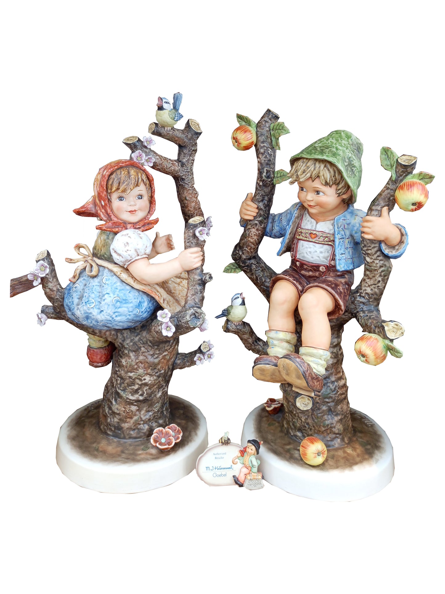 Hummel Exklusive Figuren Set - Tradition Hand Made in Germany: Apple Tree Boy & Girl | Limitierte Sammlerstücke