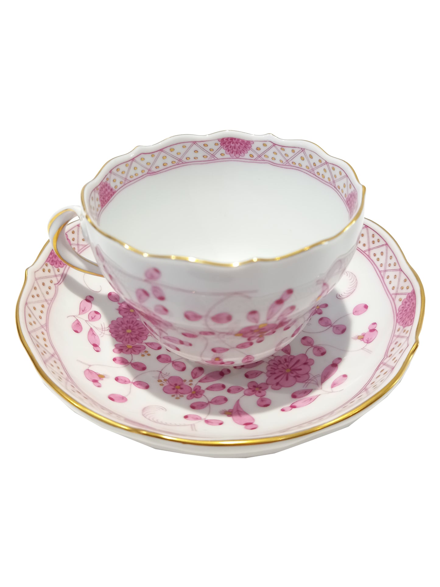 Meissen Kaffee-Tasse Ind. Malerei